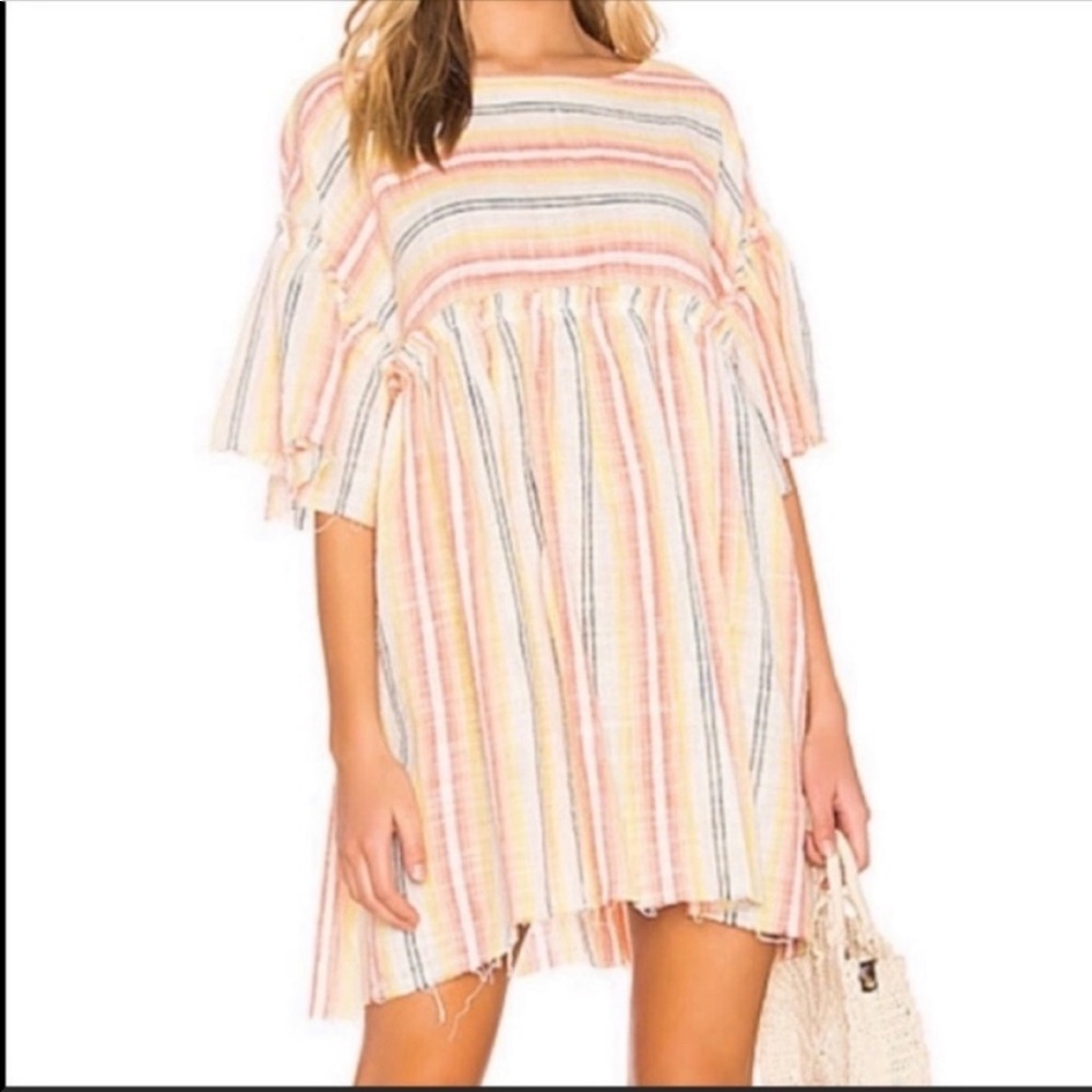 Free People Summer Nights Dress in Sunray Combo NWT